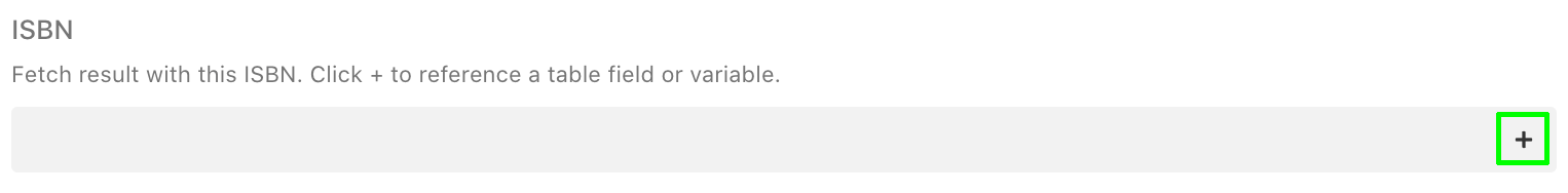 Add reference to ISBN in output table