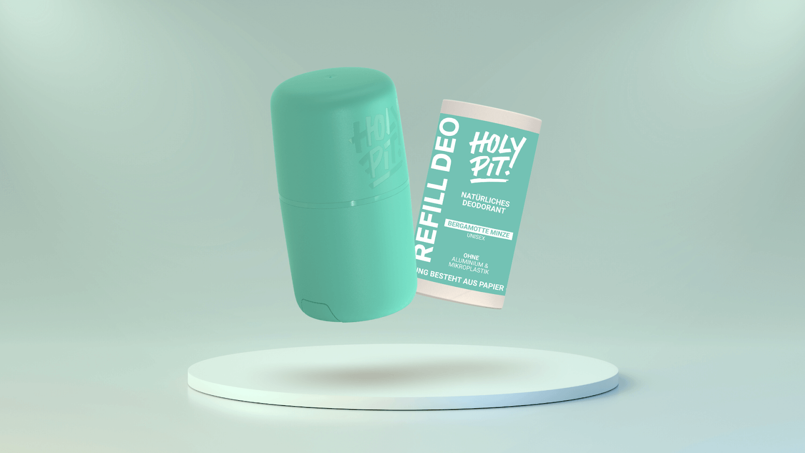 Der Deo-Stick von Holy Pit kommt in einem bunten, nachfüllbaren Case und nachhaltiger Verpackung aus Papier