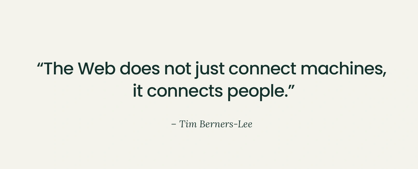 Tim Berners Lee citat