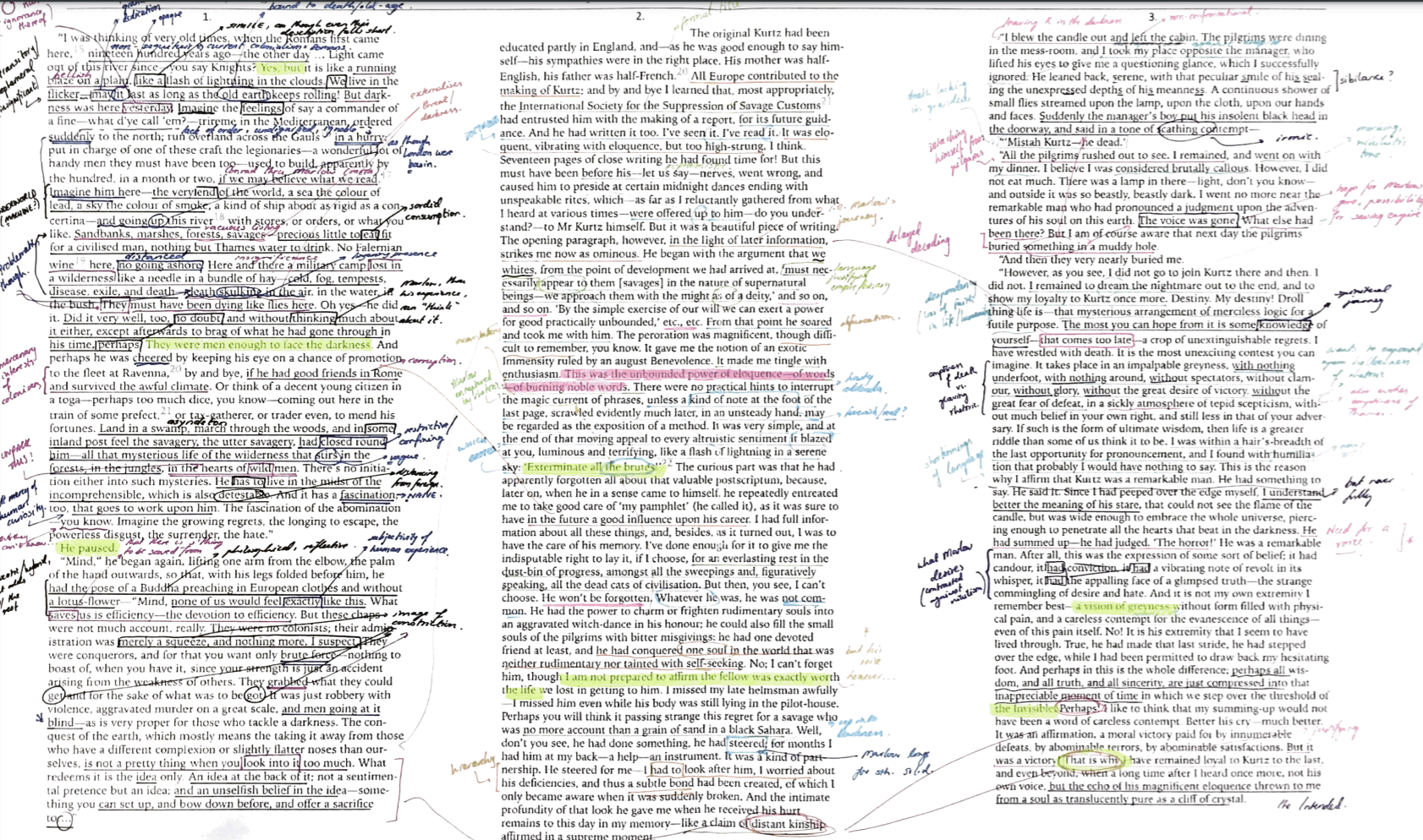 Passages one, two and three: with annotations