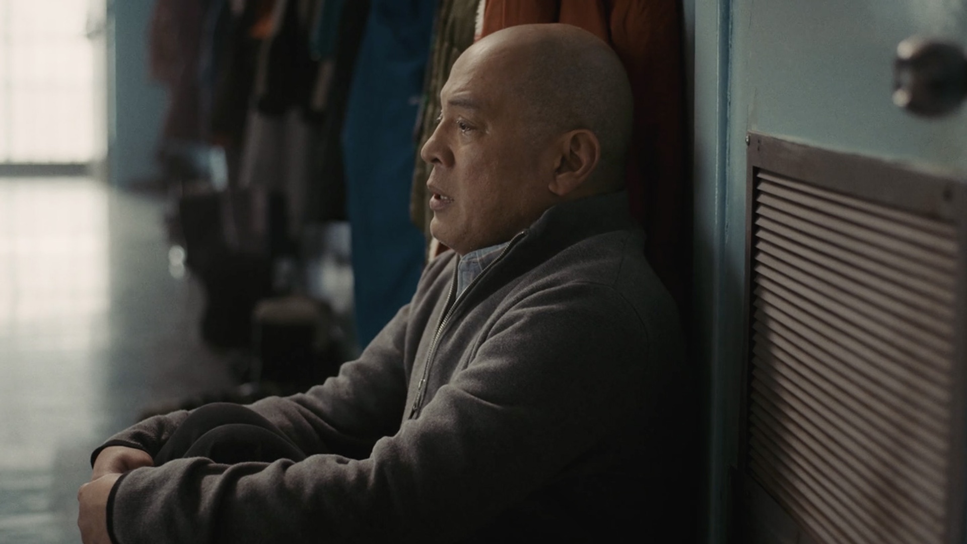 man looking at camera