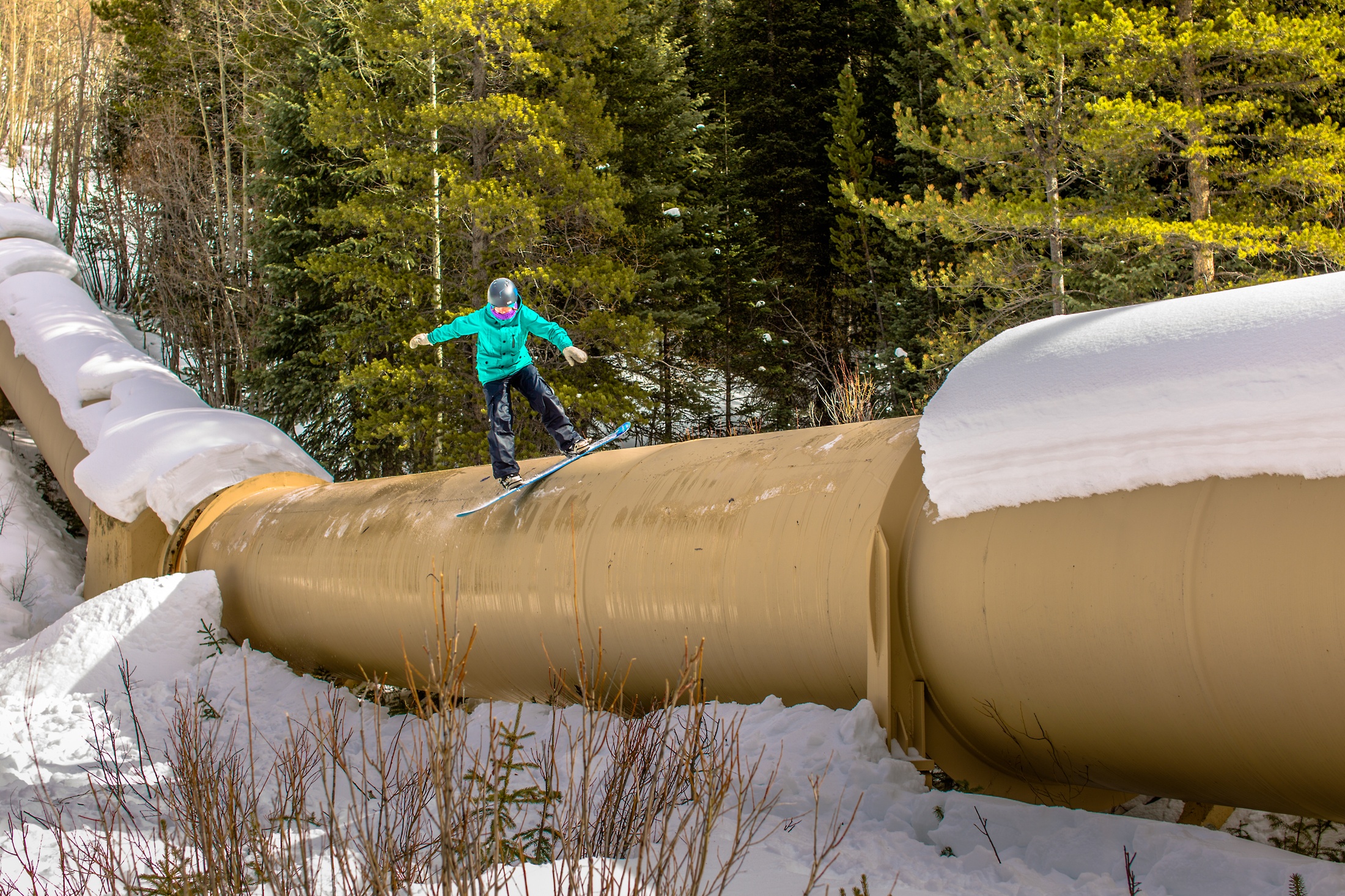 Ariel Friedman Inspecting A Pipeline