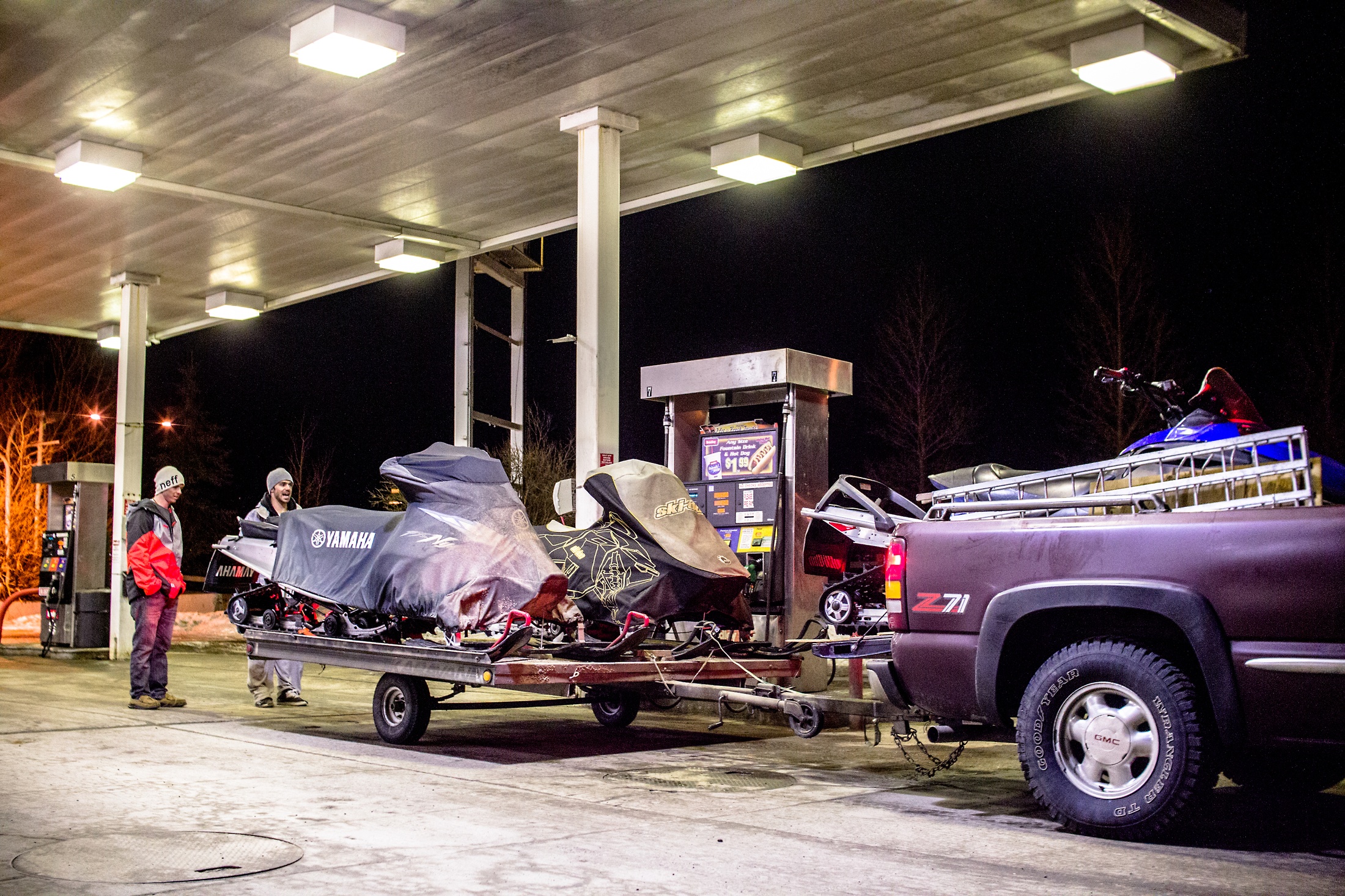 Filling Up Before The Trip