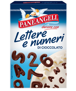 Lettere e numeri di cioccolato
