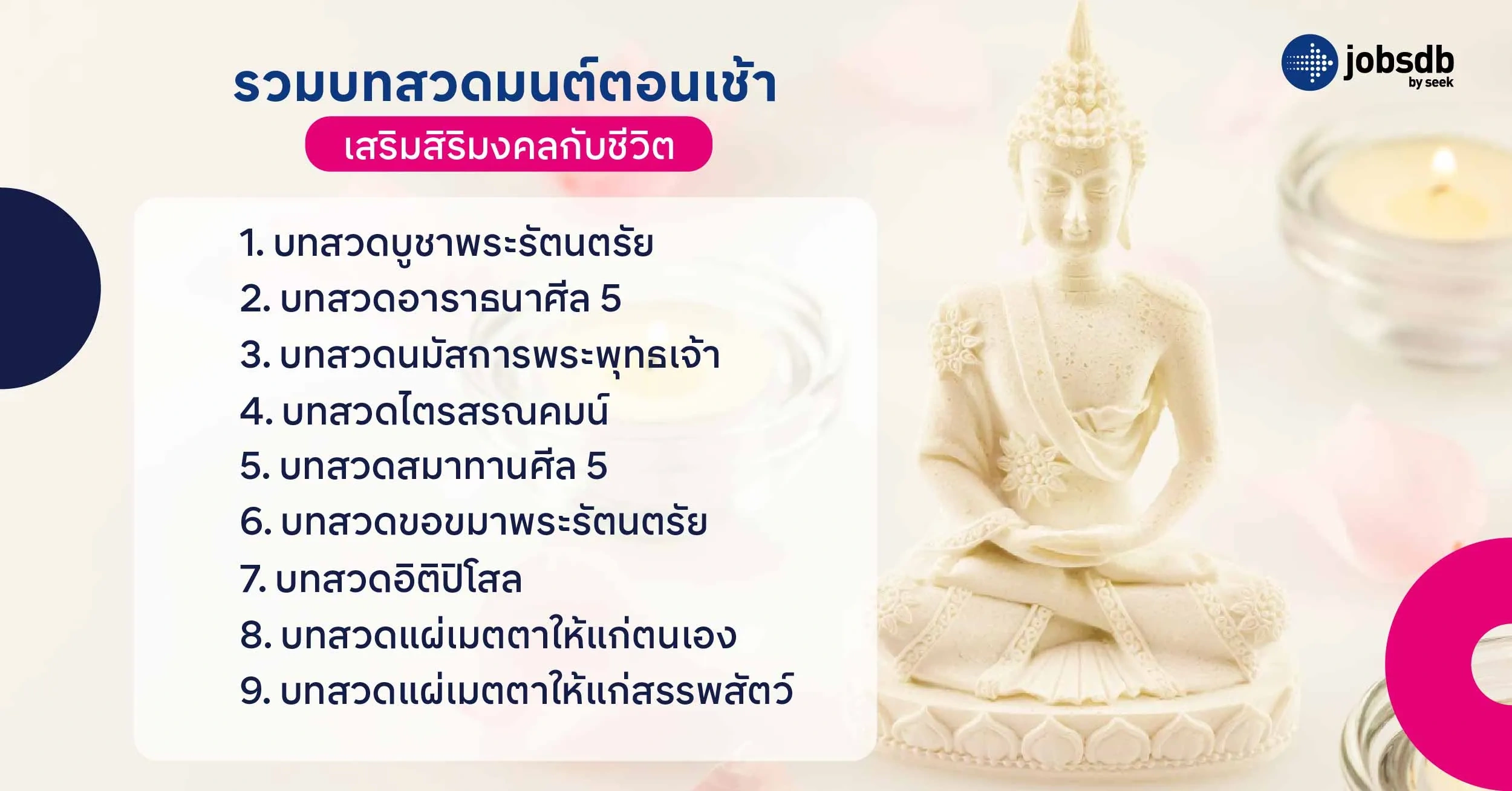 รวม 9 บทสวดมนต์ตอนเช้า เสริมสิริมงคลกับชีวิต 