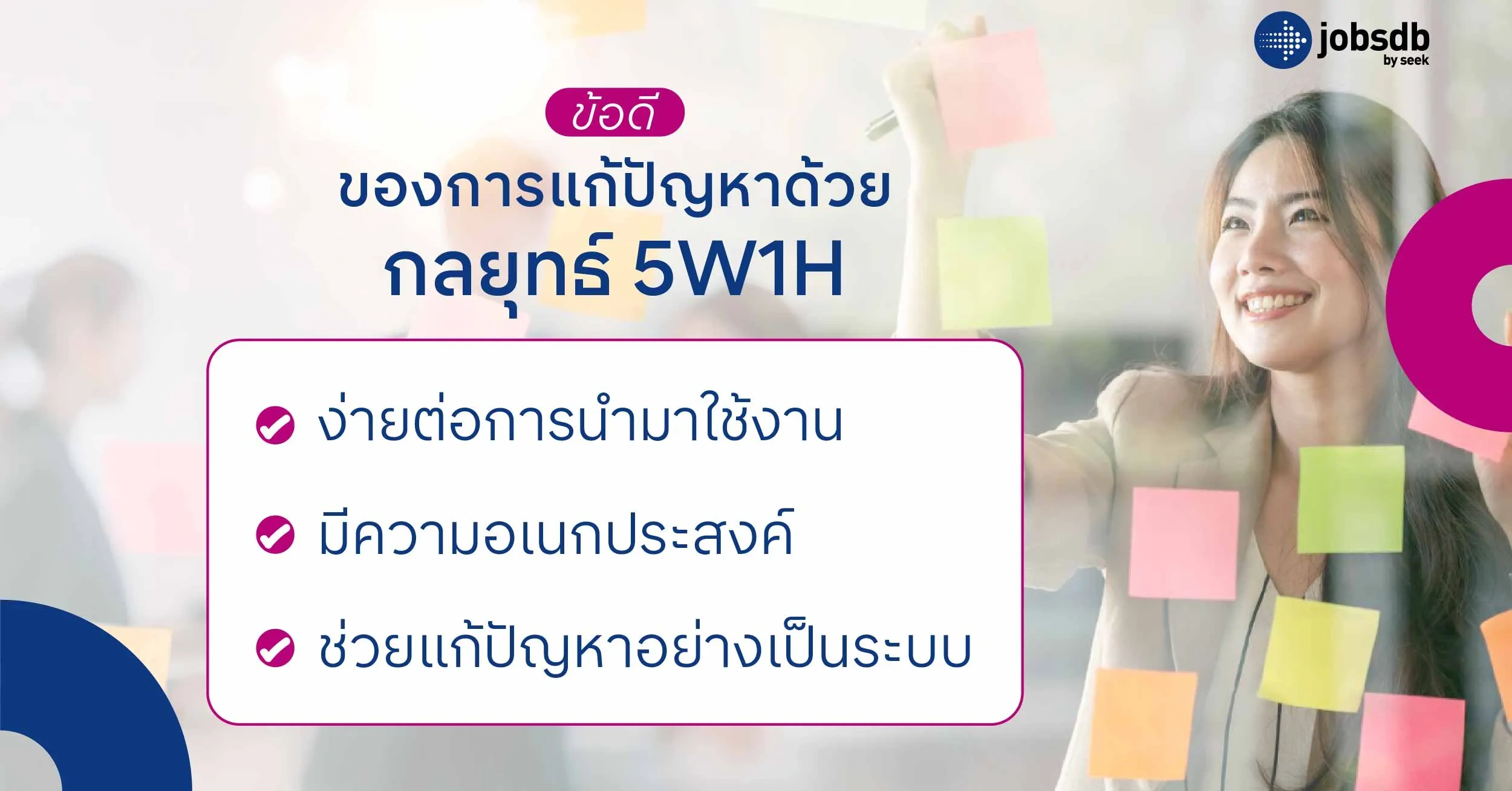 ข้อดีของการแก้ปัญหาด้วยกลยุทธ์ 5W1H