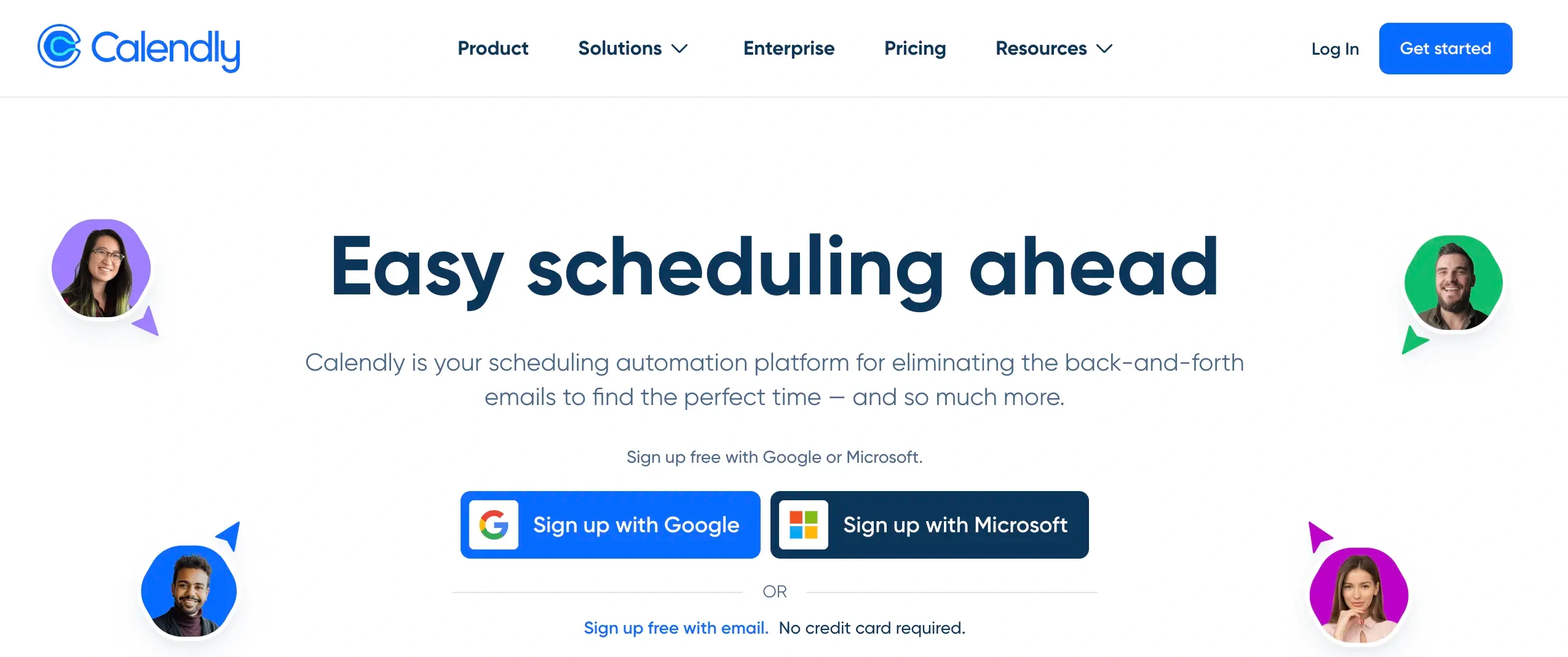 Calendly Landing Page