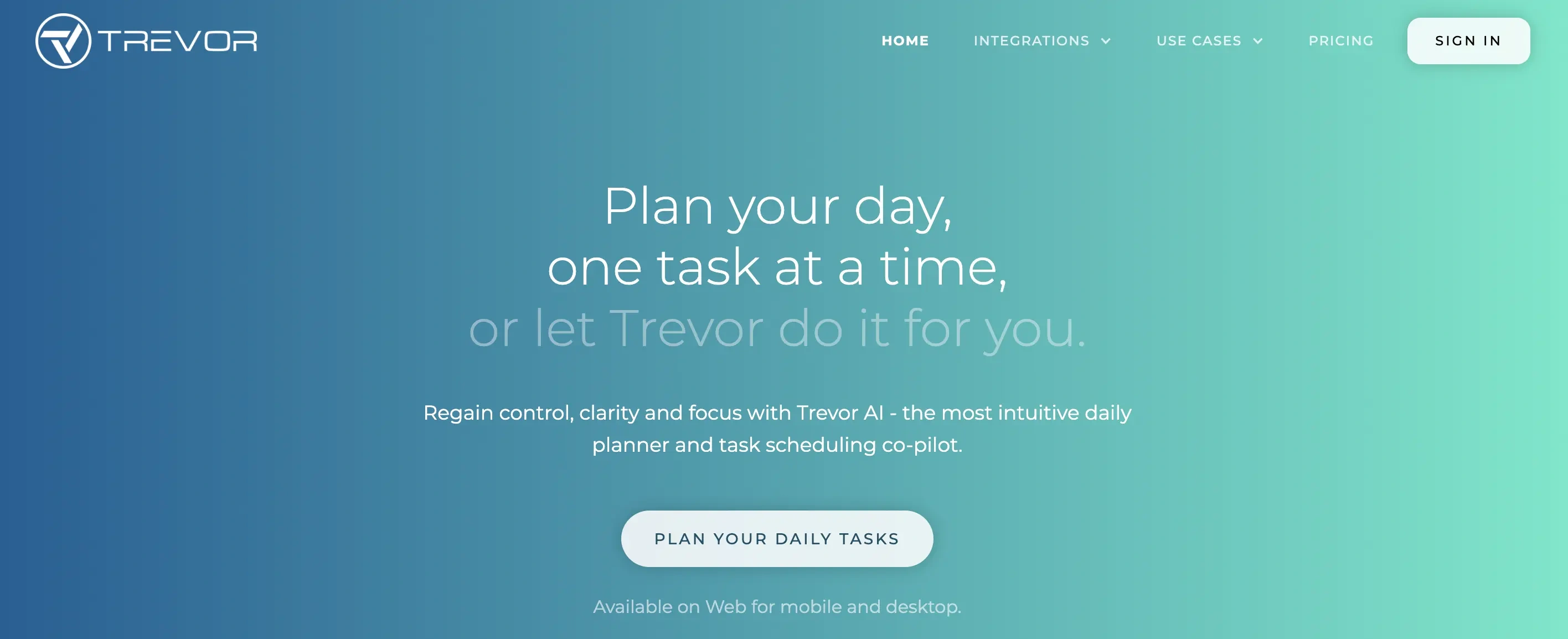 Trevor AI scheduling assistant