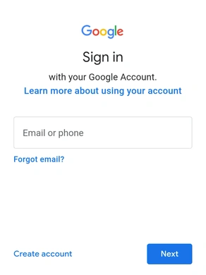 Sign In to the Google Calendar app