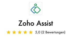 Logo Zoho Assist mit Bewertung in Sternen