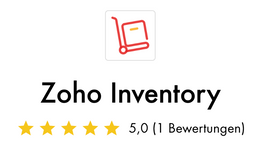 Logo Zoho Inventory mit Bewertung in Sternen