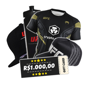 Gift card R$ 1.000 <br/>Kit UFC <br/>Kit venum