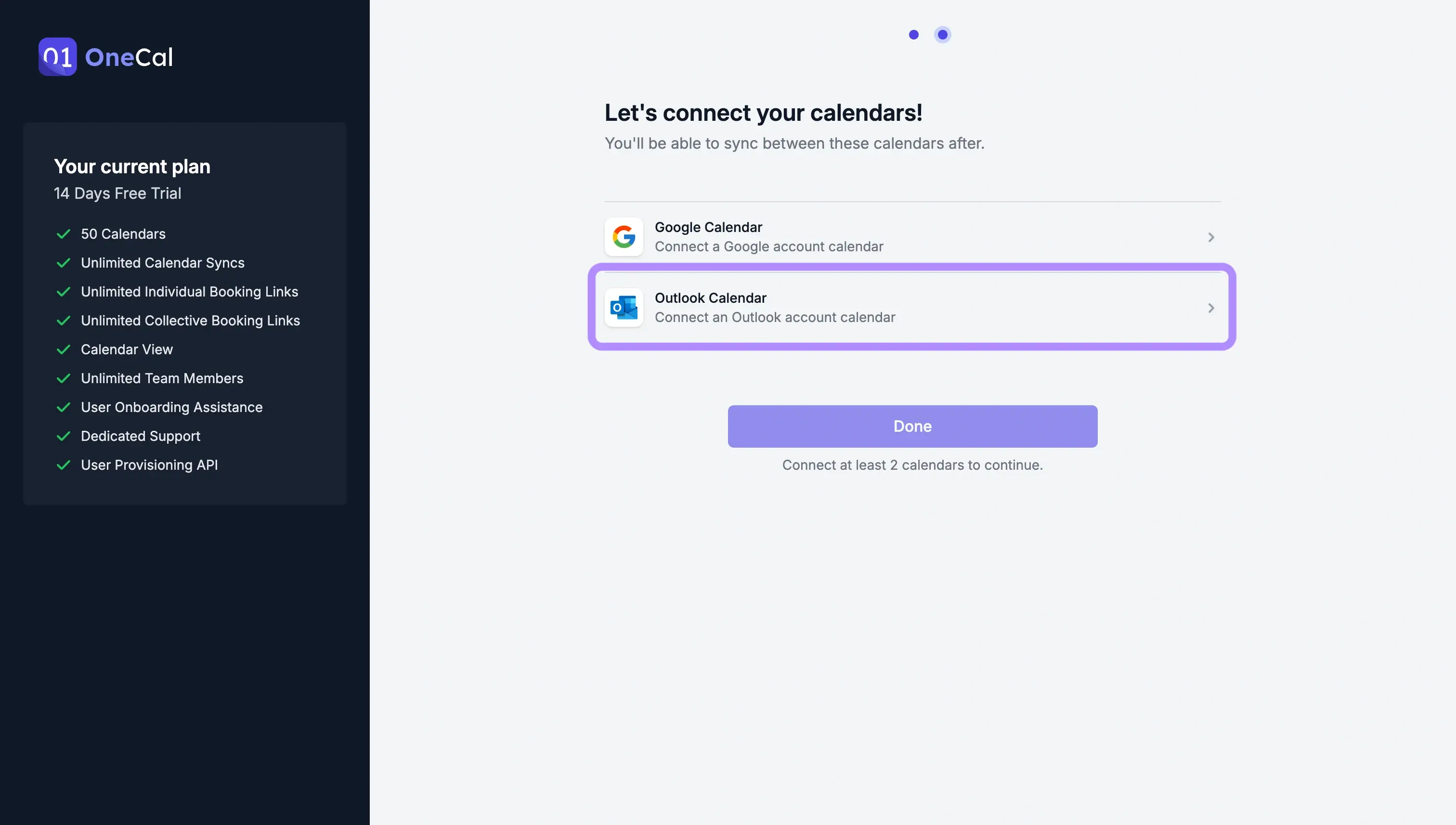 OneCal Connect your Outlook Calendars