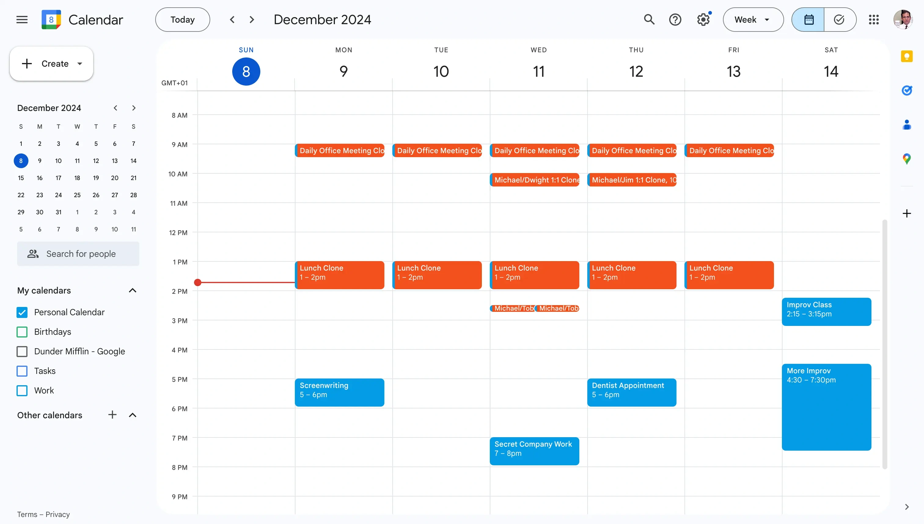 Google Calendar Home