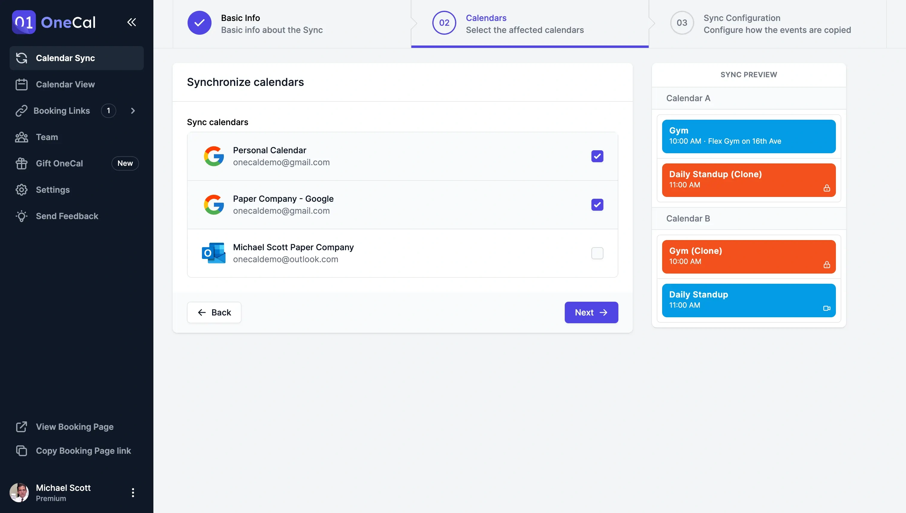 OneCal Multi Way Sync