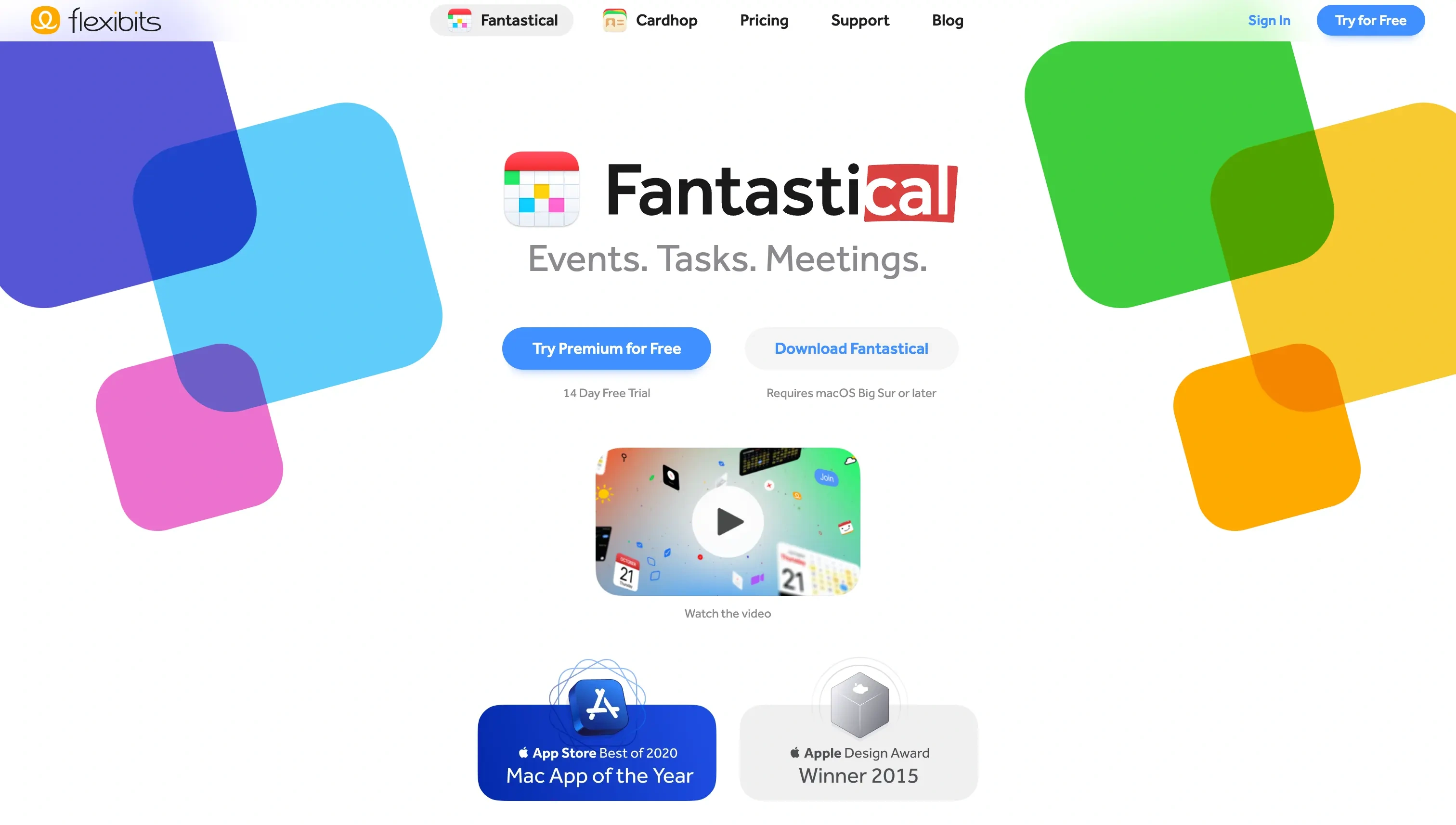 Fantastical Landing Page