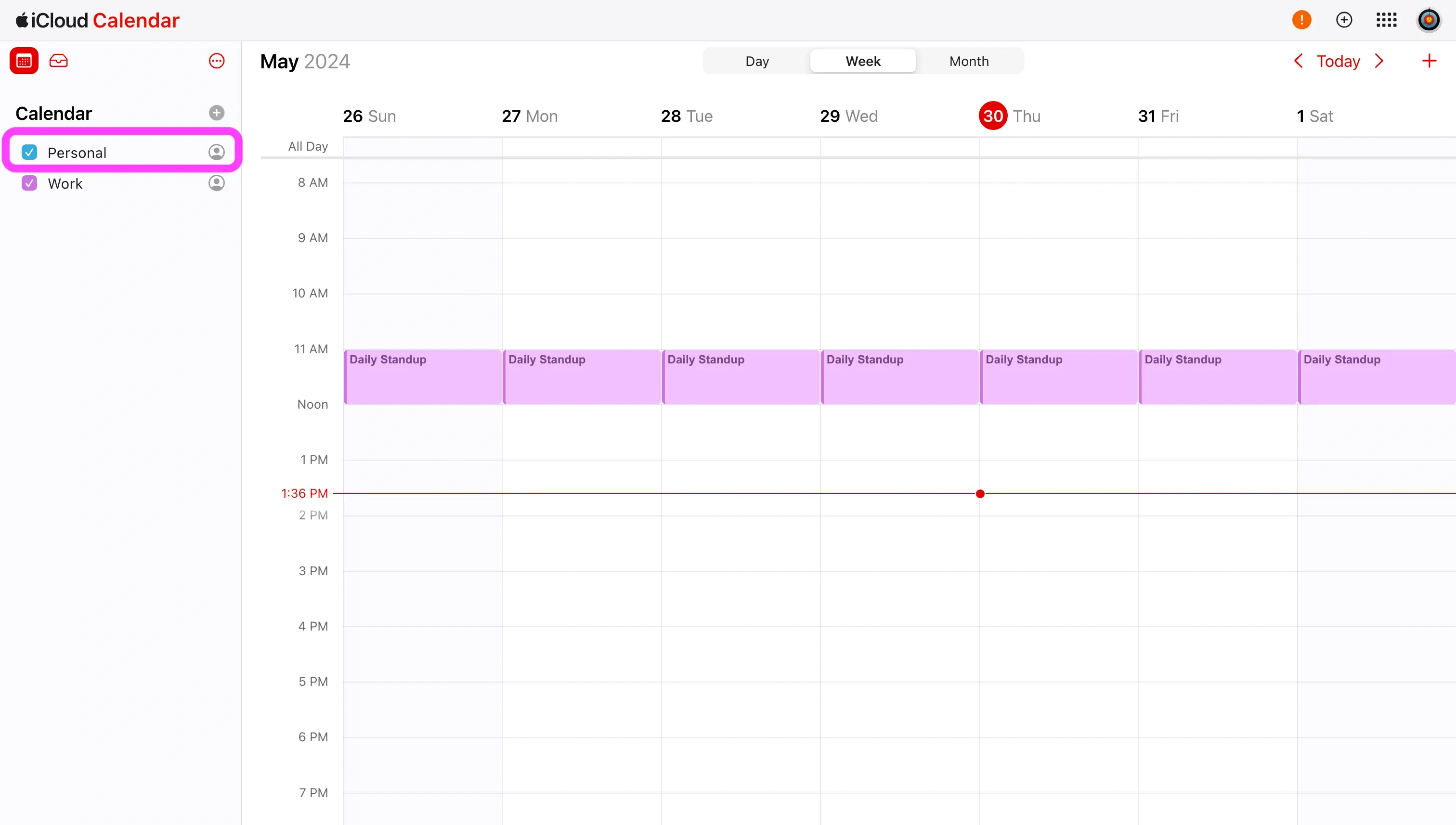 Apple Calendar Not syncing - select calendar