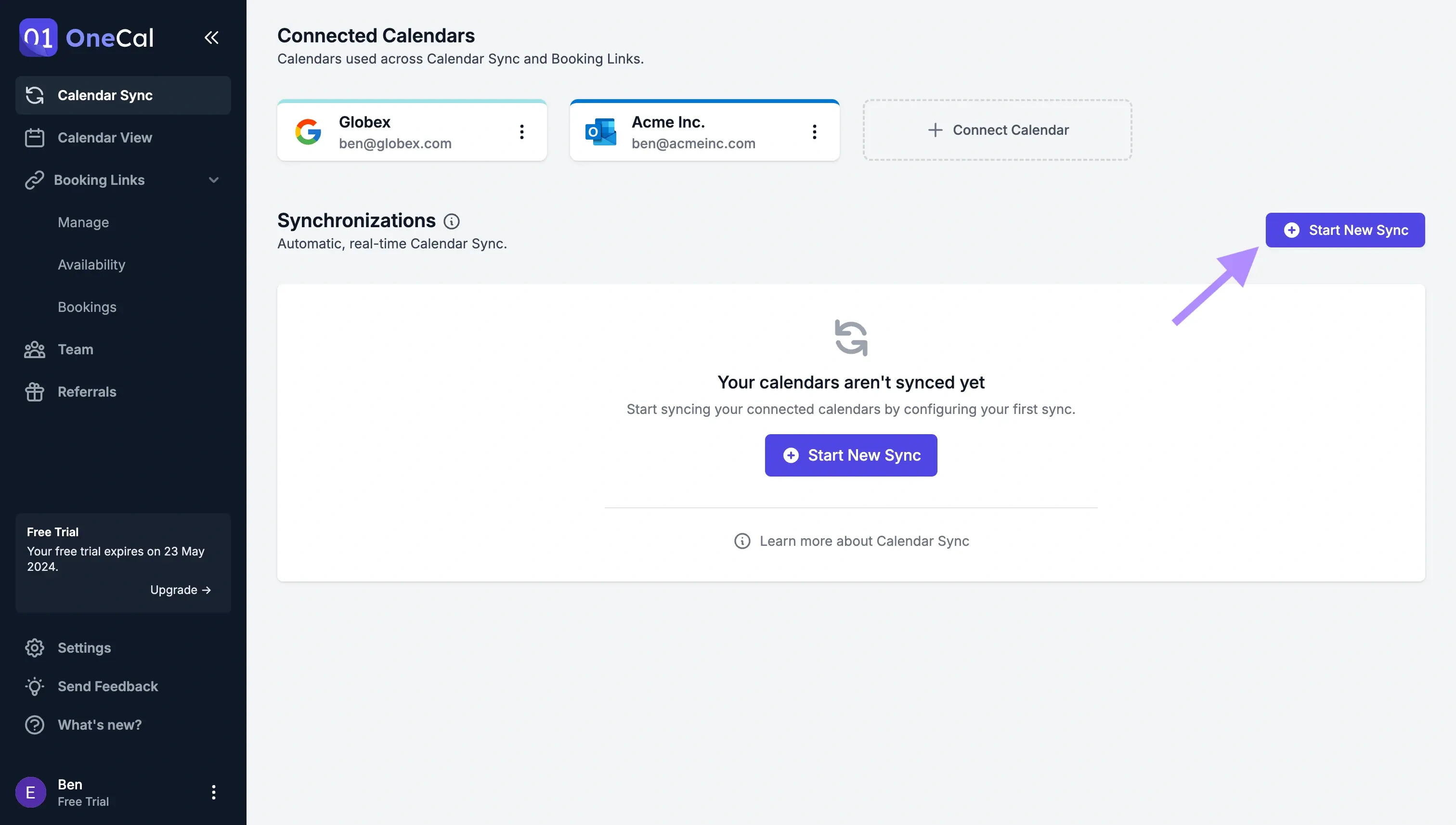 OneCal - Connect calendars to copy events