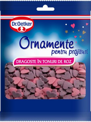 Picture - Ornamente Dragoste în tonuri de roz Dr. Oetker