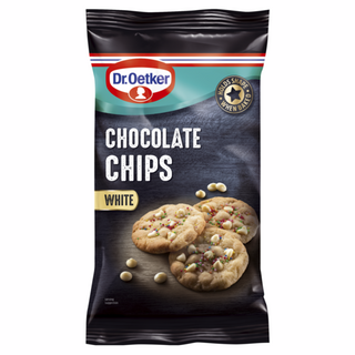 Picture - Dr. Oetker White Chocolate Chips (x1 bag or 100g)