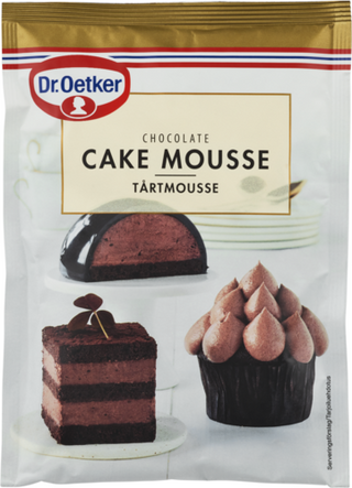 Picture - Dr. Oetker Cake Mousse Chocolate , Strawberry Taste eller Vanilla Taste
