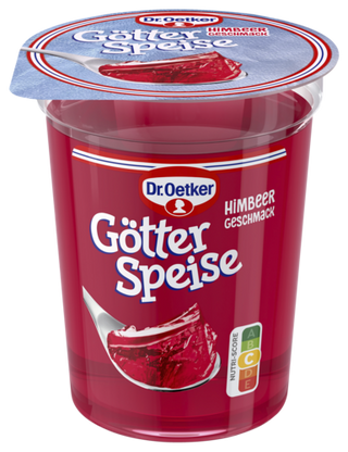 Picture - Dr. Oetker Götterspeise Himbeer-Geschmack (Becher)