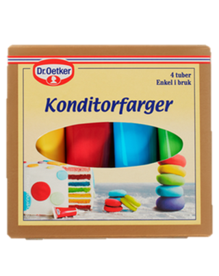 Picture - Dr. Oetker Konditorfarger + noen sjokoladeegg
