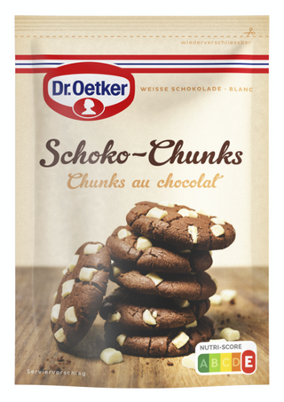 Picture - de Chunks au chocolat blanc Dr. Oetker