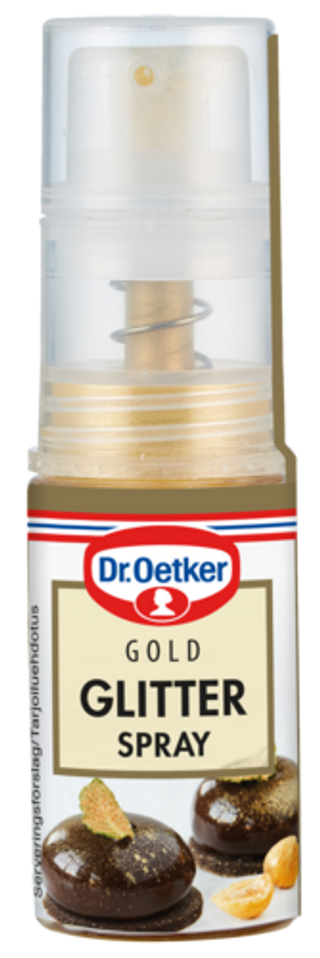 Picture - Dr. Oetker Gold Glitter spray -kimallesuihketta