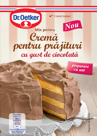 Picture - Cremă pentru prăjituri cu gust de ciocolată cu preparare cu unt
