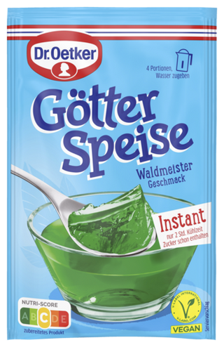 Picture - Dr. Oetker Götterspeise Instant Waldmeister-Geschmack