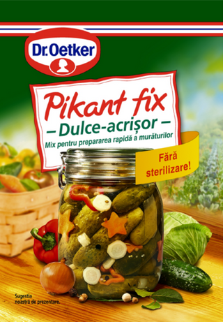 Picture - Pikant fix dulce-acrișor Dr. Oetker sau Pikant fix cu verdețuri Dr. Oetker
