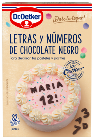 Picture - Letras y Números de Chocolate Dr. Oetker