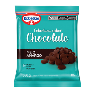 Picture - Cobertura em Moedas Sabor Chocolate Meio Amargo Dr. Oetker ou adicione a quantidade desejada.