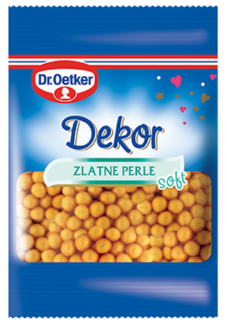 Picture - Dr. Oetker Dekor zlatne perle soft