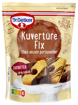 Picture - Dr. Oetker Kuvertüre Fix Zartbitter (30 Grad)