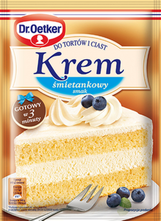 Picture - Kremu do tortów i ciast smak śmietankowy Dr. Oetkera