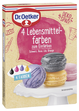 Picture - Dr. Oetker Lebensmittelfarbe (rosa, lila, schwarz)