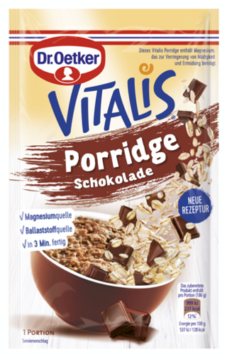 Picture - Dr. Oetker Vitalis Porridge Schokolade