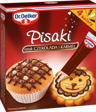 Picture - Pisaków cukrowych smak czekolada i karmel Dr. Oetkera