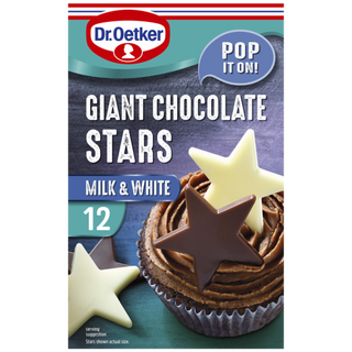 Picture - Dr .Oetker Giant Chocolate Stars (2 packets)