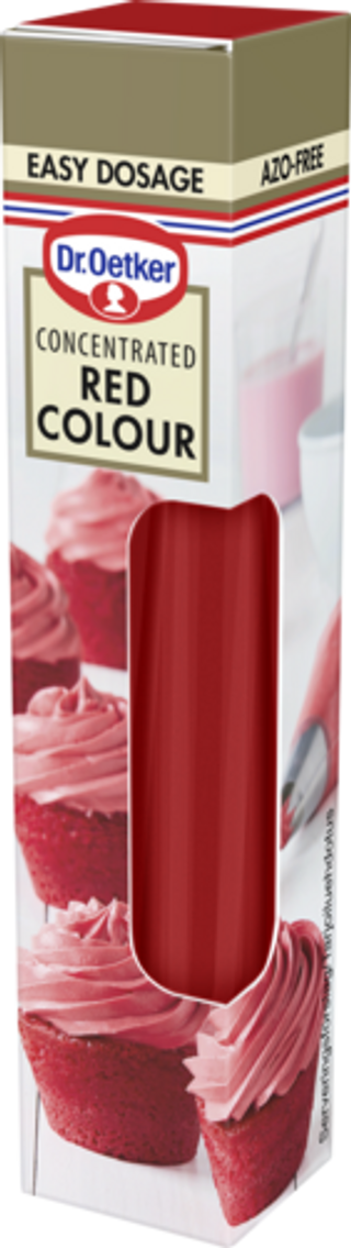 Picture - Dr. Oetker Concentrated Red Colour efter behov