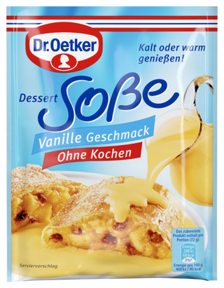 Picture - Dr. Oetker Dessert Soße Vanille Geschmack ohne Kochen