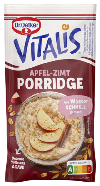 Picture - Dr. Oetker Vitalis Porridge Apfel-Zimt