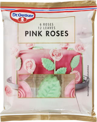 Picture - Dr. Oetker Pink Roses -sokeriruusuja