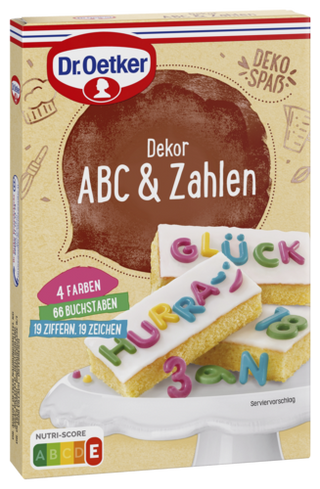 Picture - Dr. Oetker Dekor ABC & Zahlen