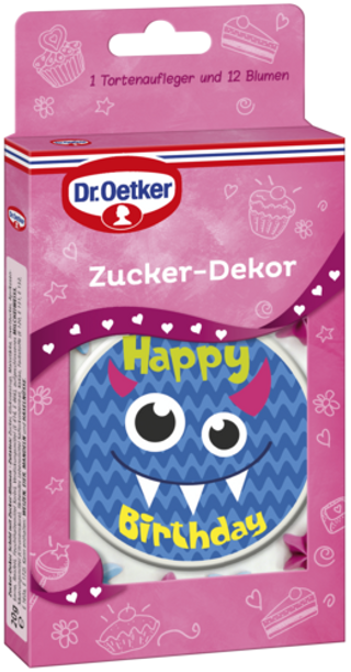 Picture - Dr. Oetker Zucker Dekor Schild Monster