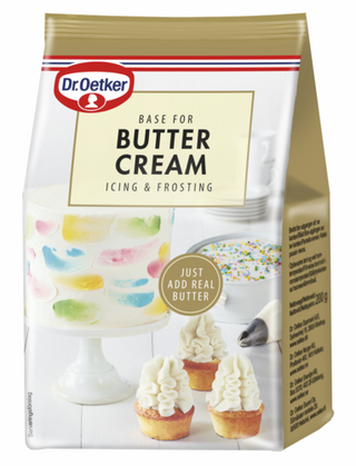 Picture - Dr. Oetker Base for Buttercream -kuorrutejauheseosta