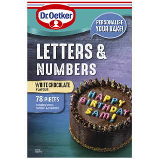 Picture - Dr. Oetker Chocolate Letters & Numbers