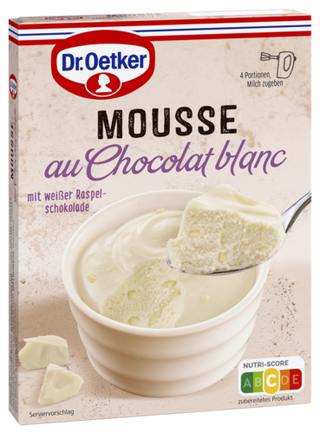 Picture - Dr. Oetker Mousse au Chocolat blanc oder Mousse à la Vanille